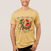 Cinco colorwave mustard Tri-Blend shirt (Vorderseite)