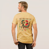 Cinco colorwave mustard Tri-Blend shirt (Rückseite voll)