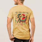 Cinco Colorwave Senf Tri-Blend Shirt (Rückseite)