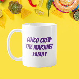 Cinco Crew Personalisiert Familienname Kaffeetasse