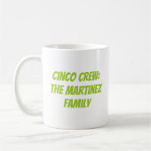 Cinco Crew Personalisiert Familienname Kaffeetasse (Links)