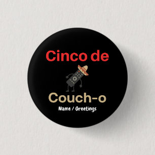 Cinco de Couch-o Fernbedienung Sombrero Lustig Button
