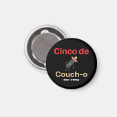 Cinco de Couch-o Remote Control Sombrero Funny Magnet (Vorderseite/Rückseite)