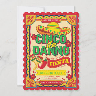 Cinco de Danno Fiesta-Einladung Einladung