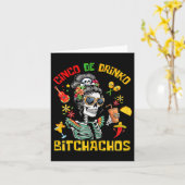Cinco De Drinko Achos Cinco De Mayo Drinks Karte (Gelbe Blume)
