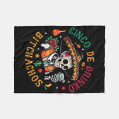 Cinco De Drinko Achos Funny Cinco De Mayo Drinks Fleecedecke (Vorderseite (Horizontal))
