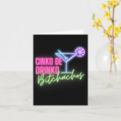Cinco De Drinko Achos Funny Cinco De Mayo Drinks Karte (Gelbe Blume)