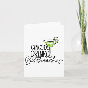 Cinco De Drinko Achos Funny Cinco De Mayo Drinks Karte