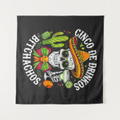 Cinco De Drinko Bitchachos Wandteppich (Vorderseite (Horizontal))