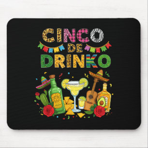Cinco de drinko cinco de mayo Fiesta Margarita Mousepad