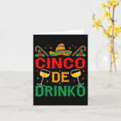 Cinco De Drinko Cinco De Mayo Funny Karte (Gelbe Blume)