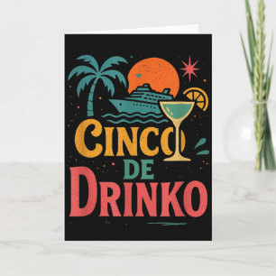 Cinco de Drinko-Feier fünfter Mai Monat Feier 5 Karte
