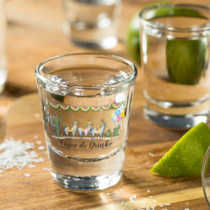 ‚Cinco De Drinko‘   Fiesta Llama Schnapsglas