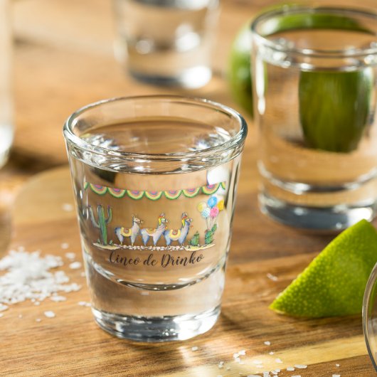 ‚Cinco De Drinko‘ | Fiesta Llama Schnapsglas