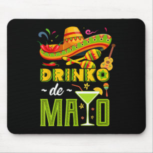 Cinco De Drinko Fiesta Mexican Cinco De Mayo Party Mousepad