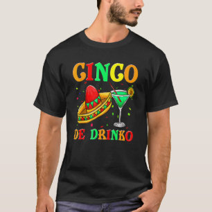 Cinco De Drinko Fiesta Women Men Sombrero Tequila T-Shirt