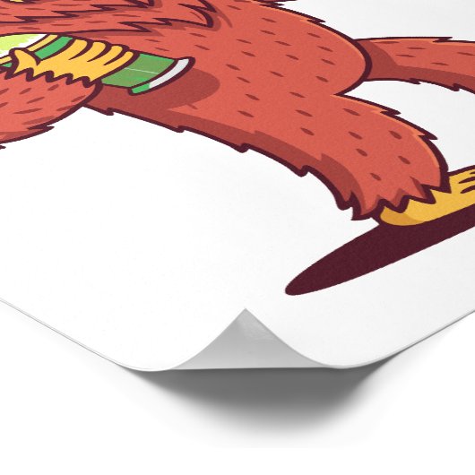 Cinco de Drinko Funny Bigfoot Poster (Ecke)