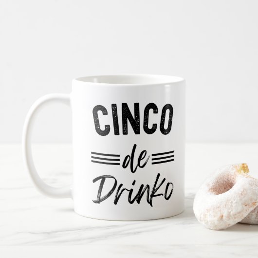 Cinco De Drinko Graphic Niedlich - Cino de Mayo Kaffeetasse (Mit Donut)