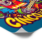 Cinco de Drinko lustiger Cinco de Mayo-Party Trink Poster (Ecke)