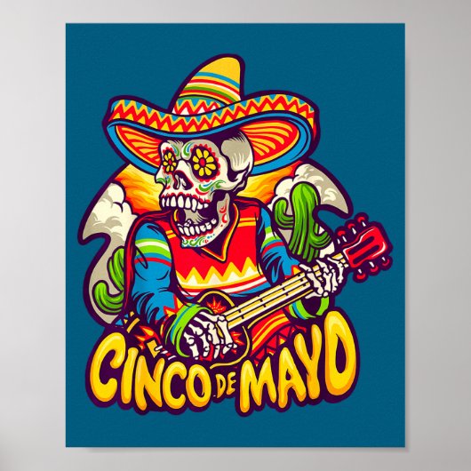 Cinco de Drinko lustiger Cinco de Mayo-Party Trink Poster (Vorne)