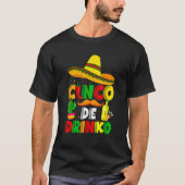 Cinco De Drinko Margarita Sombrero Mexican Cinco D T-Shirt (Vorderseite)
