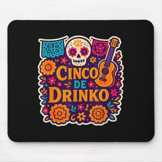 Cinco de drinko Party Cinco de Mayo Männer Party 5 Mousepad (Vorne)