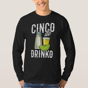 Cinco De Drinko Party Salz Limon Tequila T-Shirt