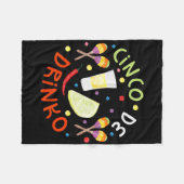 Cinco De Drinko Shirt Männer Frauen Cinco De Mayo Fleecedecke (Vorderseite (Horizontal))