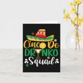 Cinco De Drinko Squad Funy 5 Cinco De Mayo Mexiko Karte (Gelbe Blume)