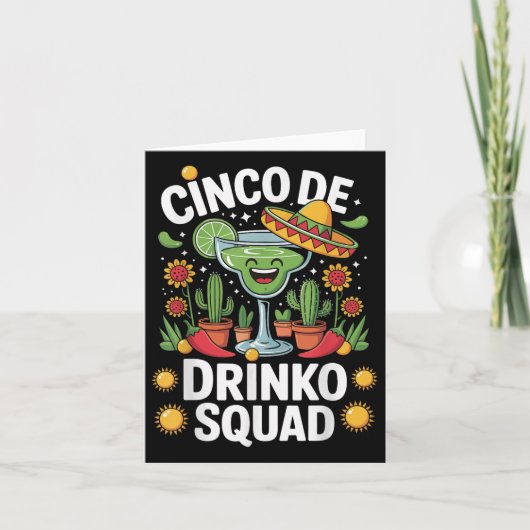 Cinco De Drinko Squad Karte (Vorderseite)