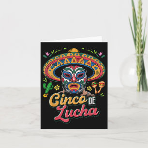 Cinco De Lucha, Luchador, Lucha Libre, Funny Cinco Karte