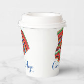 Cinco de May Sarape 8oz Papiertasse Pappbecher (Rechts)