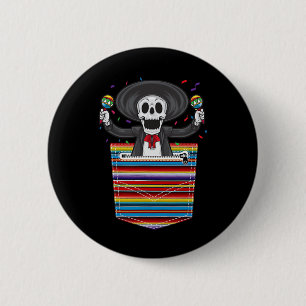 Cinco De Mayo 2025 Calaca Blanket Pocket serape Button