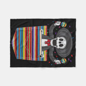 Cinco De Mayo 2025 Calaca Blanket Pocket serape Fleecedecke (Vorderseite (Horizontal))