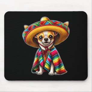 Cinco De Mayo 2025 Chihuahua Dog Lover Sombrero Ta Mousepad