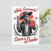 Cinco de Mayo 2025 Einladung (Stehend Vorderseite)