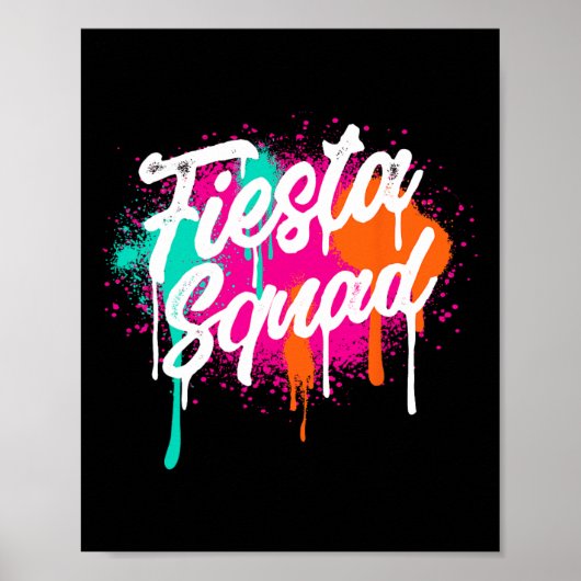 Cinco De Mayo 2025 Fiesta Squad Fiesta Mexican Col Poster (Vorne)