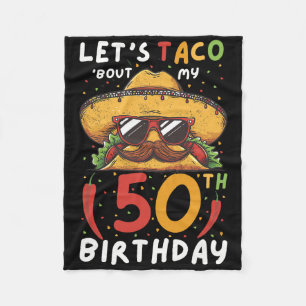 Cinco De Mayo 50. Geburtstag Taco Age 50 Mexican B Fleecedecke