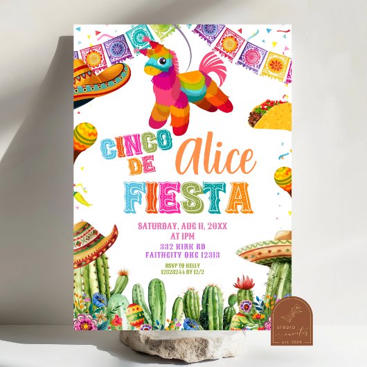 Cinco de Mayo 5. Geburtstagsfeier Einladung