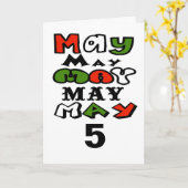 Cinco de Mayo 5. Mai Grußkarte zum Anpassen Karte (Gelbe Blume)