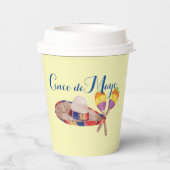 Cinco de Mayo 8oz Paper Cup, Lid Pappbecher (Rückseite)
