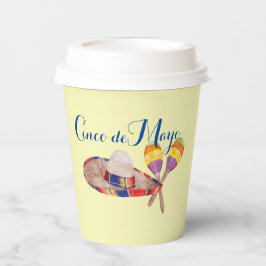 Cinco de Mayo 8oz Paper Cup, Lid Pappbecher