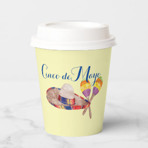 Cinco de Mayo 8oz Paper Cup, Lid Pappbecher