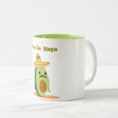 Cinco De Mayo Avocado Zweifarbige Tasse (VorderseiteRechts)