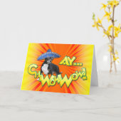 Cinco de Mayo - Ay ChWowWow! -Chihuahua Karte (Gelbe Blume)