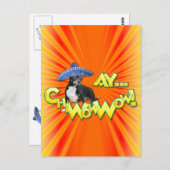 Cinco de Mayo - Ay ChWowWow! -Chihuahua Postkarte (Vorne/Hinten)