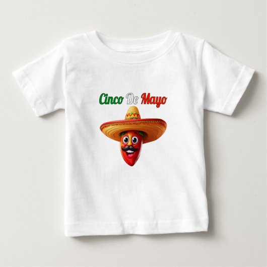 Cinco De Mayo Baby T-shirt (Vorderseite)
