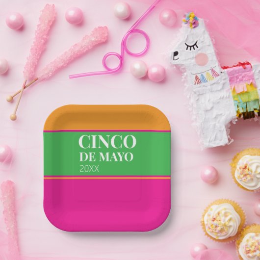 Cinco De Mayo BBQ Party Pappteller (Party)