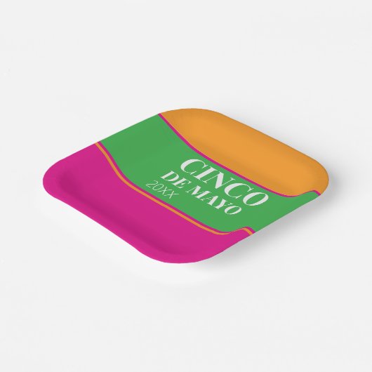 Cinco De Mayo BBQ Party Pappteller (Gewinkelt)
