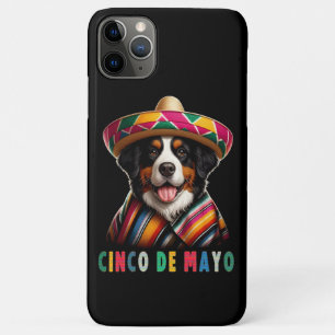Cinco de Mayo Bernese Dog mit Poncho und Sombrero Case-Mate iPhone Hülle